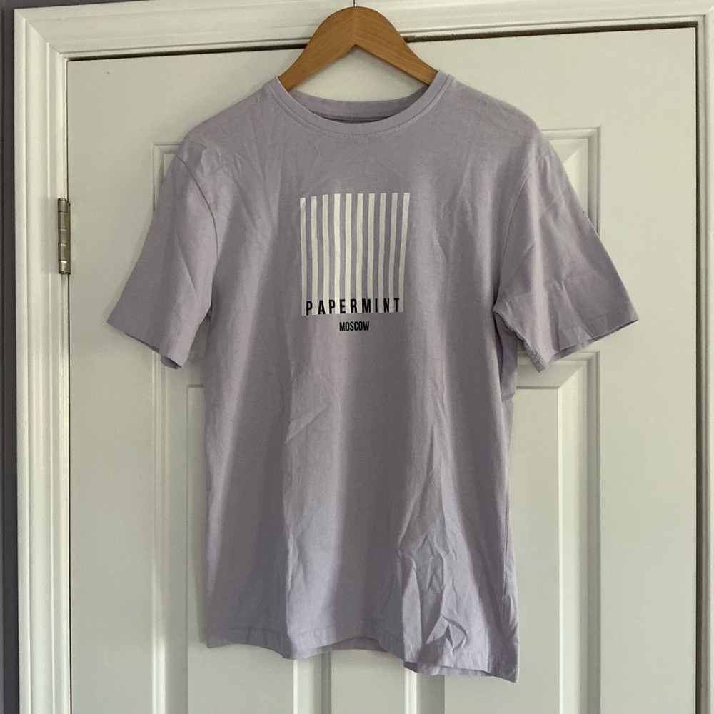 PaperMint Pastel Lavender Cotton Short Sleeve T-Shirt S